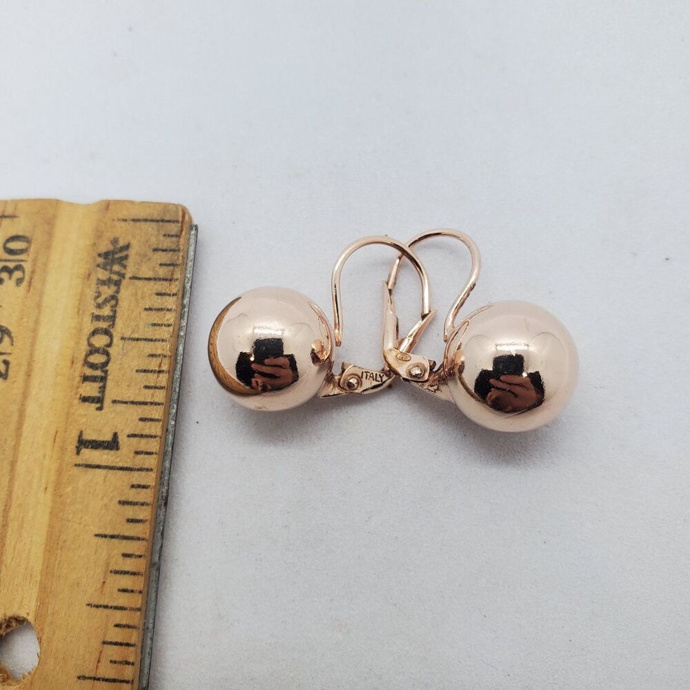 Dyadoma Gold Plated Sterling Silver Lever Back Earrings 925